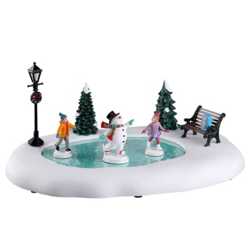 Lemax Villaggio di Natale Frosty Goes Ice Skating
