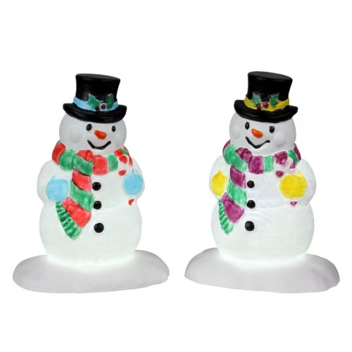 Lemax Pupazzo di Neve Set 2 pezzi Holly Hat Snowman