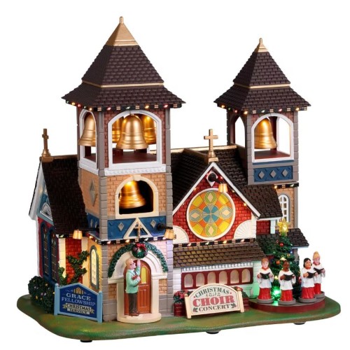 Lemax Chiesa con campanile Christmas Chimes