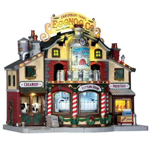 Lemax villaggio di Natale Canterbury Farms Eggnog Factory
