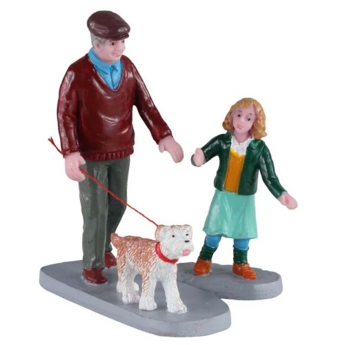 Lemax Villaggio di Natale Passeggiata con il Nonno Set 2 pezzi
