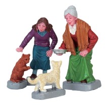Lemax Villaggio di Natale Cream For Kitty Set 4 pezzi Lemax Villaggio di Natale Cream For Kitty Set 4 pezzi