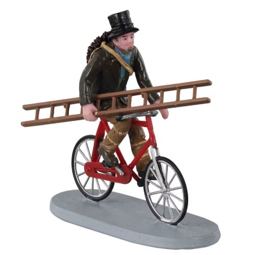 Lemax Villaggio di Natale Spazzacamino Travelling Chimney Sweep