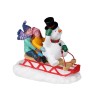 Lemax Villaggio di Natale In slitta con Frosty