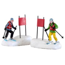 Lemax Villaggio di Natale Slalom Stars Set 2 pezzi Lemax Villaggio di Natale Slalom Stars Set 2 pezzi