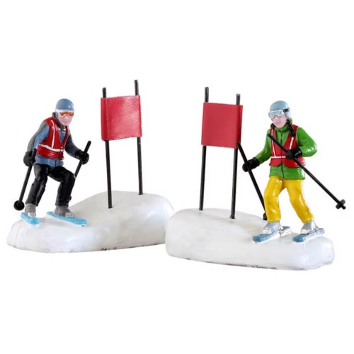 Lemax Villaggio di Natale Slalom Stars Set 2 pezzi