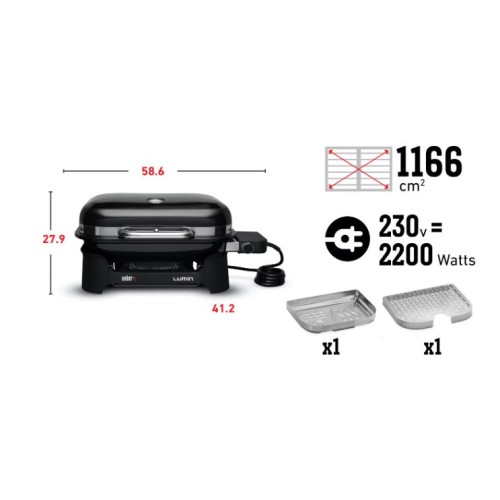 Barbecue elettrico Weber Lumin Compact Black 91010953