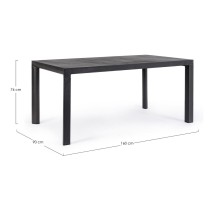 Tavolo Mason 160x90 Bizzotto Tavolo Mason 160x90 Bizzotto