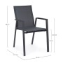 Sedia con braccioli Krion Bizzotto