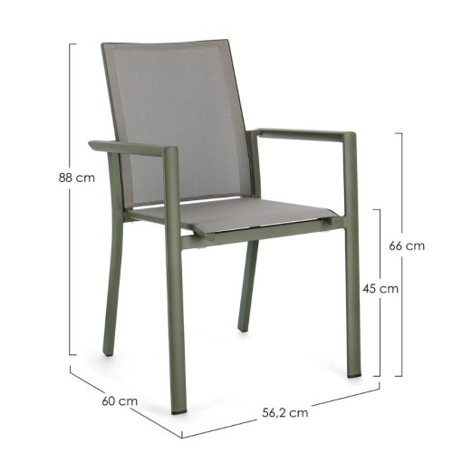 Sedia con braccioli Konnor Bizzotto