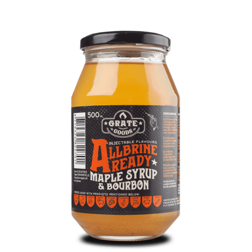 AllBrine Ready Maple & Bourbon Syrup Grate Goods