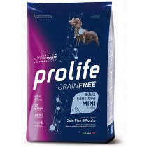 Prolife grain free sensitive sogliola e patate adult mini 7 Kg Prolife grain free sensitive sogliola e patate adult mini 7 Kg