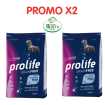 Prolife grain free sensitive sogliola e patate adult mini 7 Kg Prolife grain free sensitive sogliola e patate adult mini 7 Kg