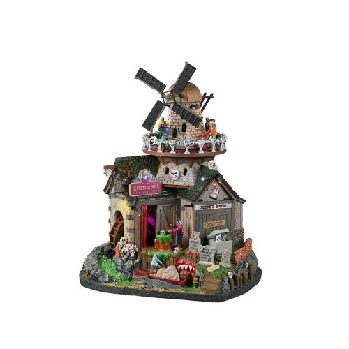 Lemax Halloween Headstone Mill Brewery