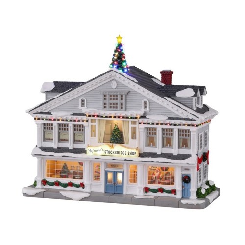 Lemax Villaggio di Natale Nejaime's Stockbridge Shop Norman Rockwell