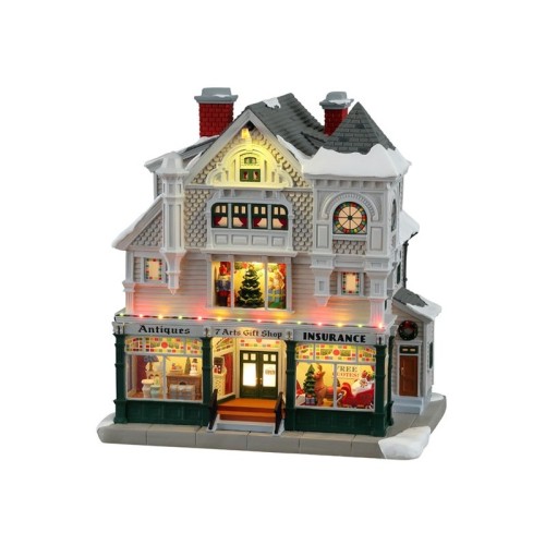 Lemax Villaggio di Natale Antique & Gift Shop Norman Rockwell