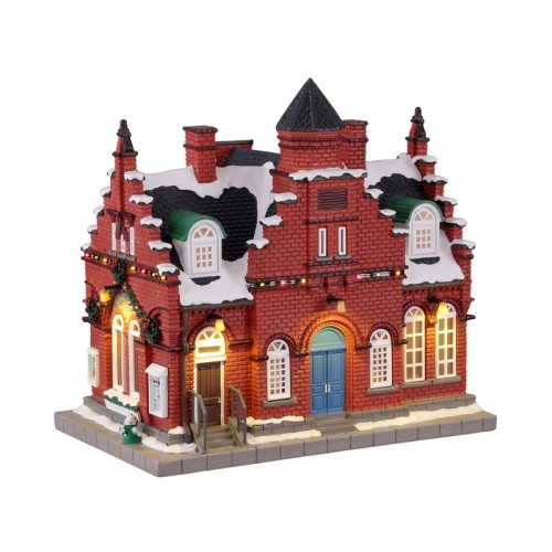 Lemax Villaggio di Natale Town Offices 1884 Norman Rockwell