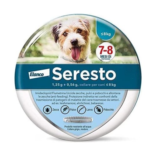 Bayer Seresto collare antiparassitario per cani fino 8 kg