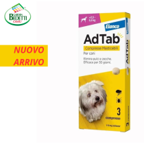 Elanco Adtab Compresse Masticabili Per Cani da 2,5 a 5,5 Kg - Conf. 3pz Elanco Adtab Compresse Masticabili Per Cani da 2,5 a 5,5 Kg - Conf. 3pz