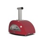 MODERNO 3 Pizze - Forno Per Pizza a Legna Alfa Rosso/Grigio/Giallo