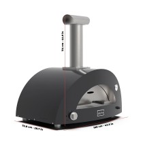 MODERNO 3 Pizze - Forno Per Pizza a Legna Alfa Rosso/Grigio/Giallo MODERNO 3 Pizze - Forno Per Pizza a Legna Alfa Rosso/Grigio/Giallo