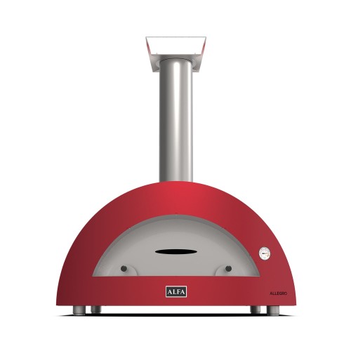 MODERNO 5 Pizze - Forno Per Pizza a Legna Alfa Rosso/Grigio/Giallo