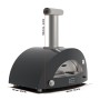 MODERNO 2 Pizze - Forno Per Pizza a Gas Alfa Rosso/Grigio