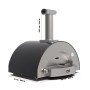 CLASSICO 4 Pizze - Forno Per Pizza a Gas Alfa Grigio
