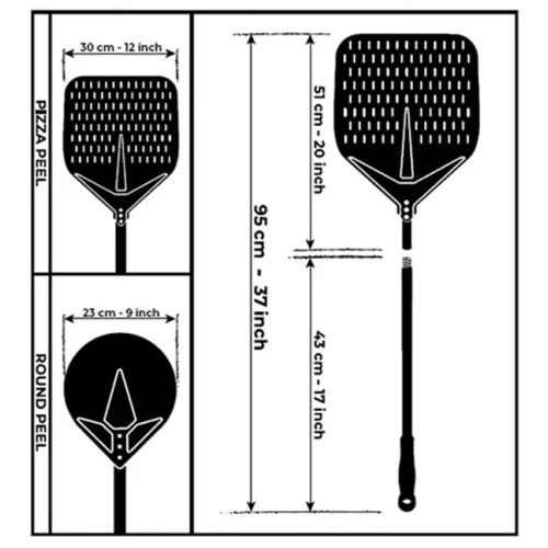 Set Pale Medium- Accessori Per Pizza Alfa