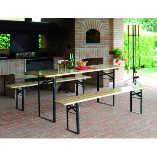 Set Birreria Tavolo + Panche Greenwood