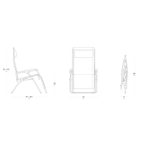 Sdraio da giardino Lafuma LFM 2055 Rsxa Clip Batyline Iso Sdraio da giardino Lafuma LFM 2055 Rsxa Clip Batyline Iso