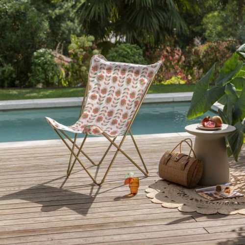 LaFuma 5286 Sedia Pieghevole Maxi Pop Airlon Arancione Retro