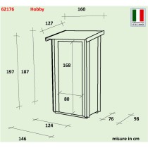 Casetta Da Giardino In Legno Hobby Monofalda 146x98cm Alce Casetta Da Giardino In Legno Hobby Monofalda 146x98cm Alce