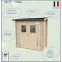 Casetta Da Giardino In Legno Hobby Monofalda 198x98cm Alce