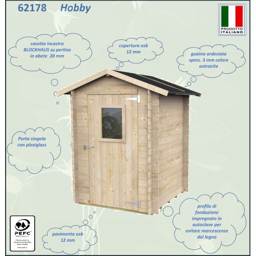Casetta Da Giardino In Legno Hobby 146x146cm Alce
