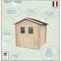 Casetta Da Giardino In Legno Hobby 198x198cm Alce Casetta Da Giardino In Legno Hobby 198x198cm Alce