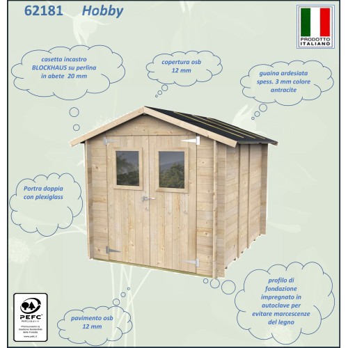 Casetta Da Giardino In Legno Hobby 198x248 cm Alce