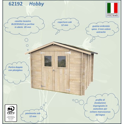 Casetta Da Giardino In Legno Hobby 248x248 cm Alce