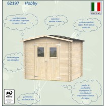 Casetta Da Giardino In Legno Hobby 248x198 cm Alce Casetta Da Giardino In Legno Hobby 248x198 cm Alce