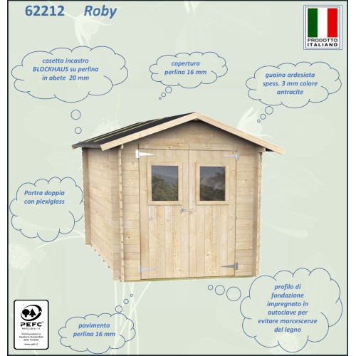 Casetta Da Giardino In Legno Roby 198x198 cm Alce