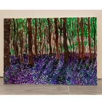 Quadro dipinto a mano su tela "Luce nel Bosco" Quadro dipinto a mano su tela "Luce nel Bosco"