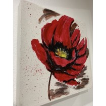 Quadro dipinto a mano su tela "Il Fiore Nel Vento" Quadro dipinto a mano su tela "Il Fiore Nel Vento"