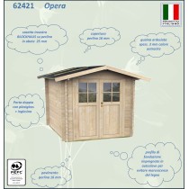 Casetta Da Giardino In Legno Opera 250x250 cm Alce Casetta Da Giardino In Legno Opera 250x250 cm Alce