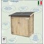 Casetta Da Giardino In Legno Ambrogio Addossata 155x85 cm Alce