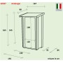 Casetta Da Giardino In Legno Ambrogio Addossata 155x85 cm Alce