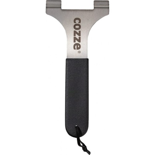 Piastra in ghisa con vassoio in legno 30x30 Cozze by Ezooza