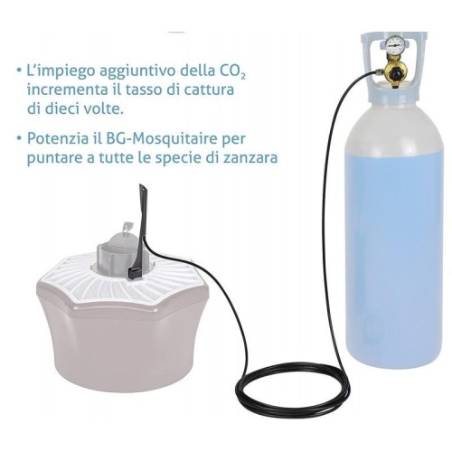 Set Accessori per Bombola Co2 BG-BoosterCO2 Per Trappola zanzare BG-Mosquitaire