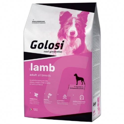 Crocchette per cani  Golosi agnello e riso all breeds 12 Kg