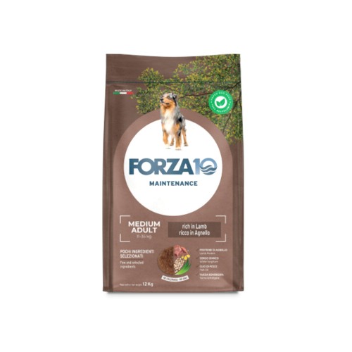 Crocchette per cani Forza 10 medium maintenance agnello 12,5 Kg