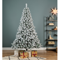 Albero di natale innevato Monarch pine snowy Kaemingk